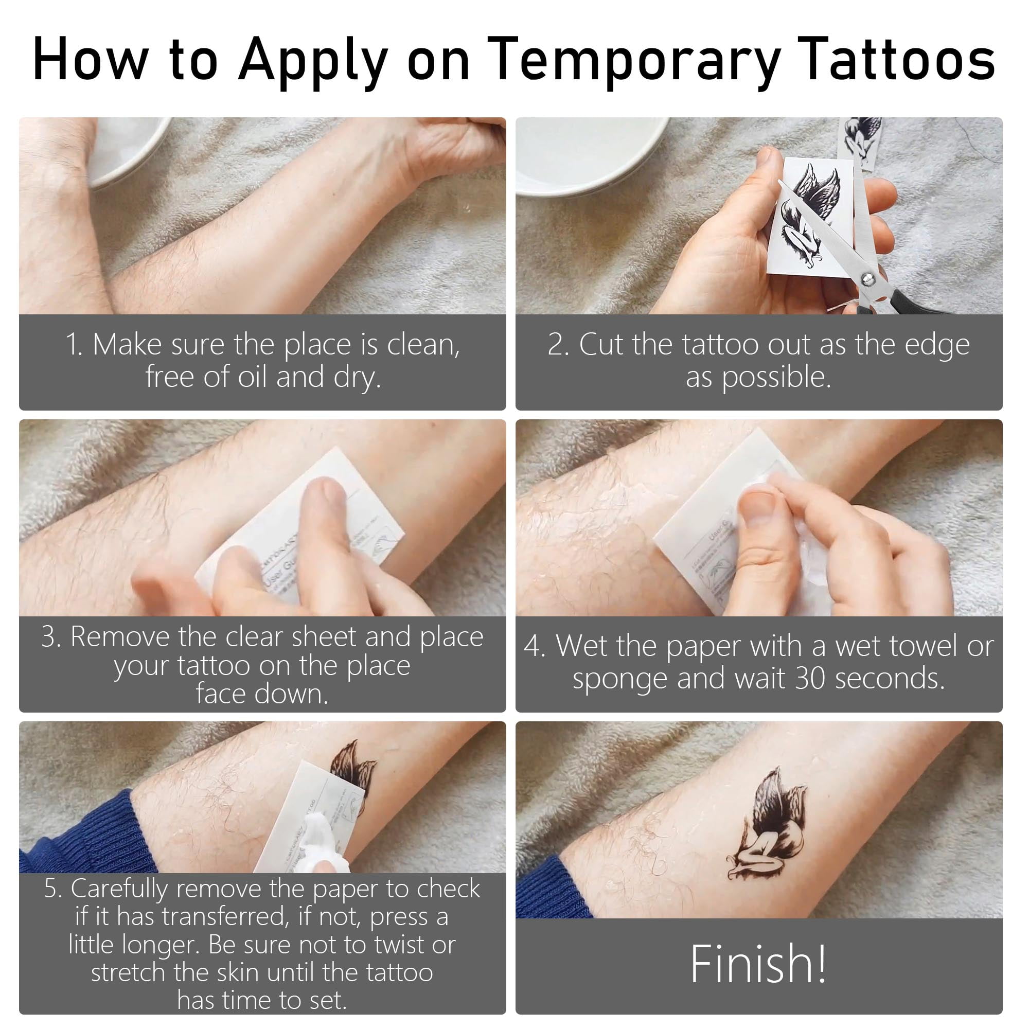 Small Icon Temporary Tattoos | Shop Mihenna Today!
